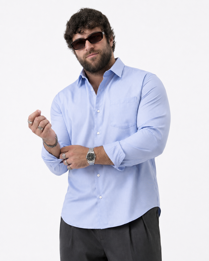 PLUS SIZE SOLID SHIRT FOR MEN | XL-7XL