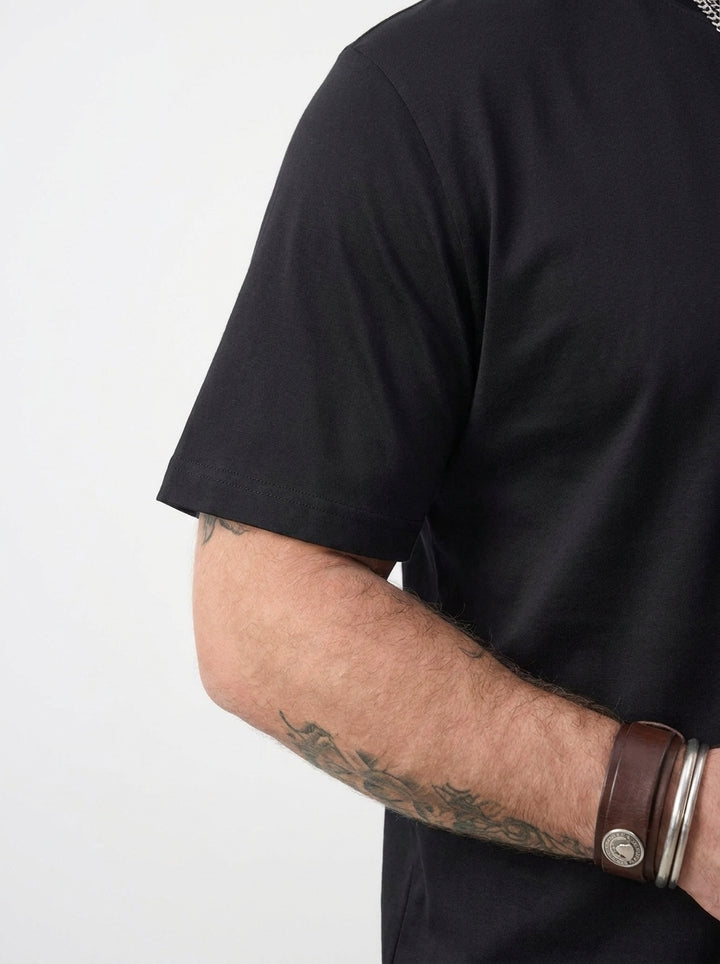 PLUS SIZE MERCERIZED COTTON T-SHIRT FOR MEN | XL-7XL