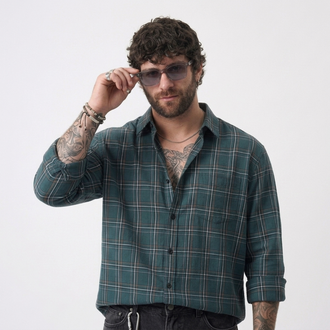 PLUS SIZE MEN’S CHECK SHIRT | XL-7XL