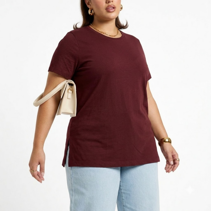 PLUS SIZE WOMEN’S SOLID TSHIRT | XL-7XL