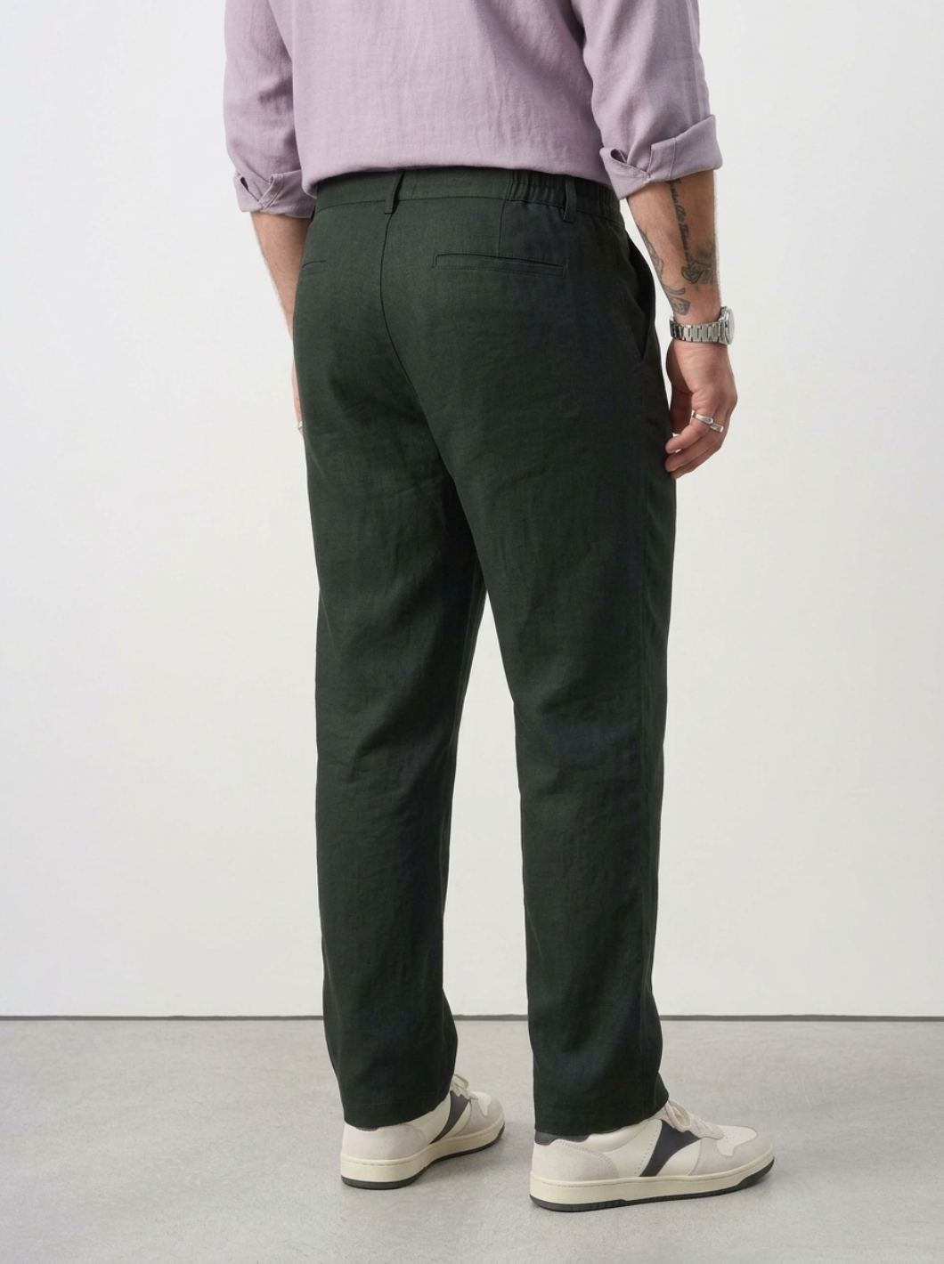 PLUS SIZE MEN’S LINEN PULLON PANT | XL-7XL