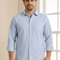 PLUS SIZE MEN STRIPE SHIRT| XL-7XL