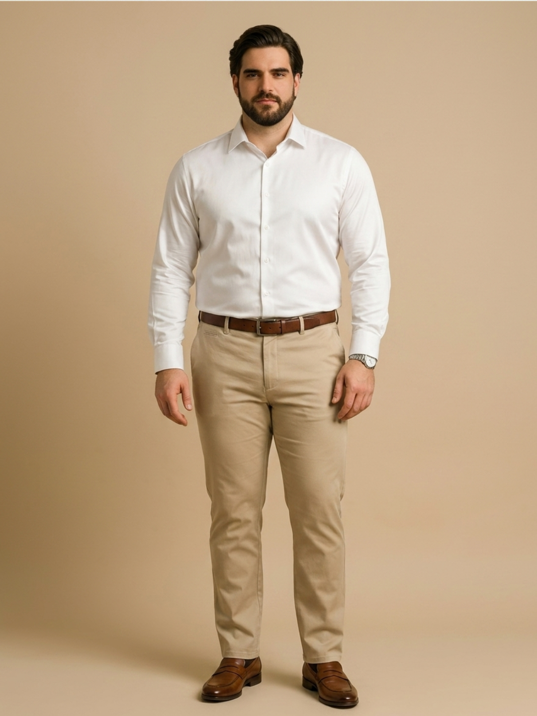 PLUS SIZE MEN SOLID SHIRT| XL-7XL