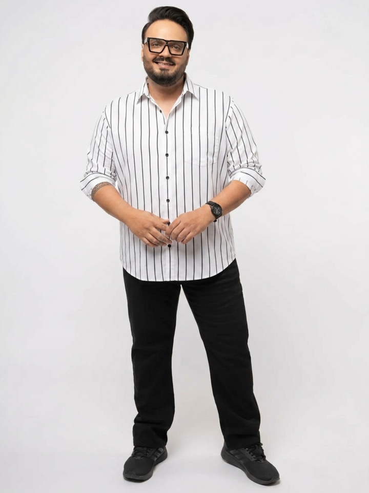 PLUS SIZE MEN STRIPE SHIRT| XL-7XL
