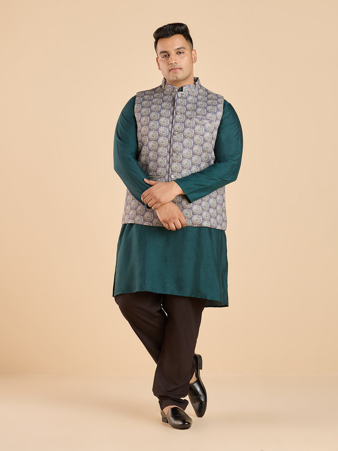 Plus Size Radiant Silk Essence Kurta | XL-7XL