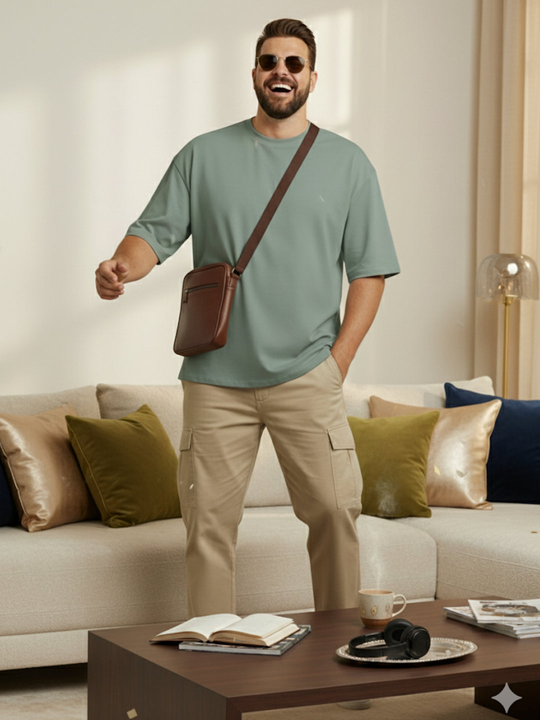 PLUS SIZE RED LABEL COTTON LYCRA LOOSE FIT T-SHIRT FOR MEN | XL-7XL