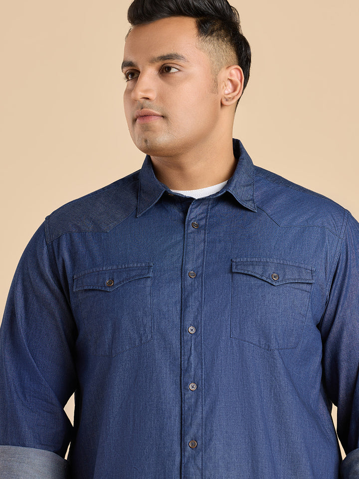 Summer Sky Lightwash Denim Shirt