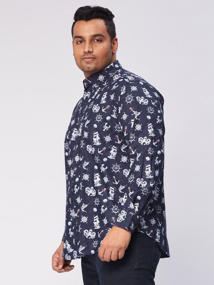 BIG HELLO - THE PLUS LIFE-Men Nautical Shirts