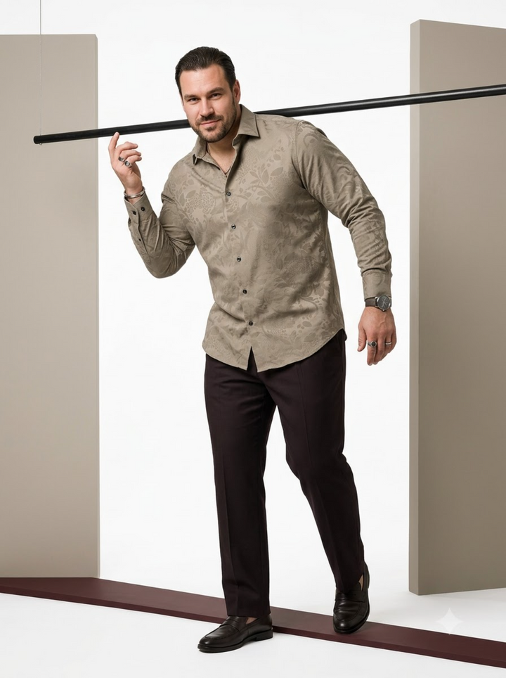 PLUS SIZE JACQURD SHIRT FOR MEN | XL-7XL