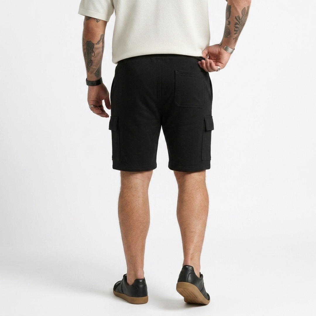 PLUS SIZE MEN’S KNIT CARGO LOUNGE SHORT | XL-7XL