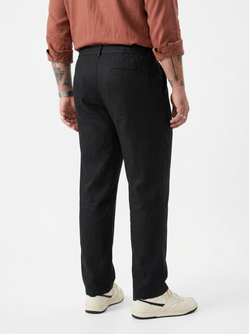 PLUS SIZE MEN’S LINEN PULLON PANT | XL-7XL