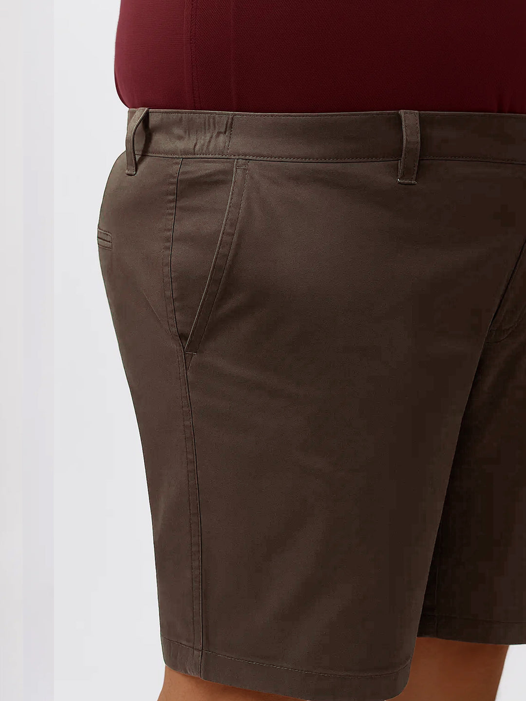 PLUS SIZE SOLID TWILL HOLIDAY CITY SHORTS FOR MEN | XL-7XL