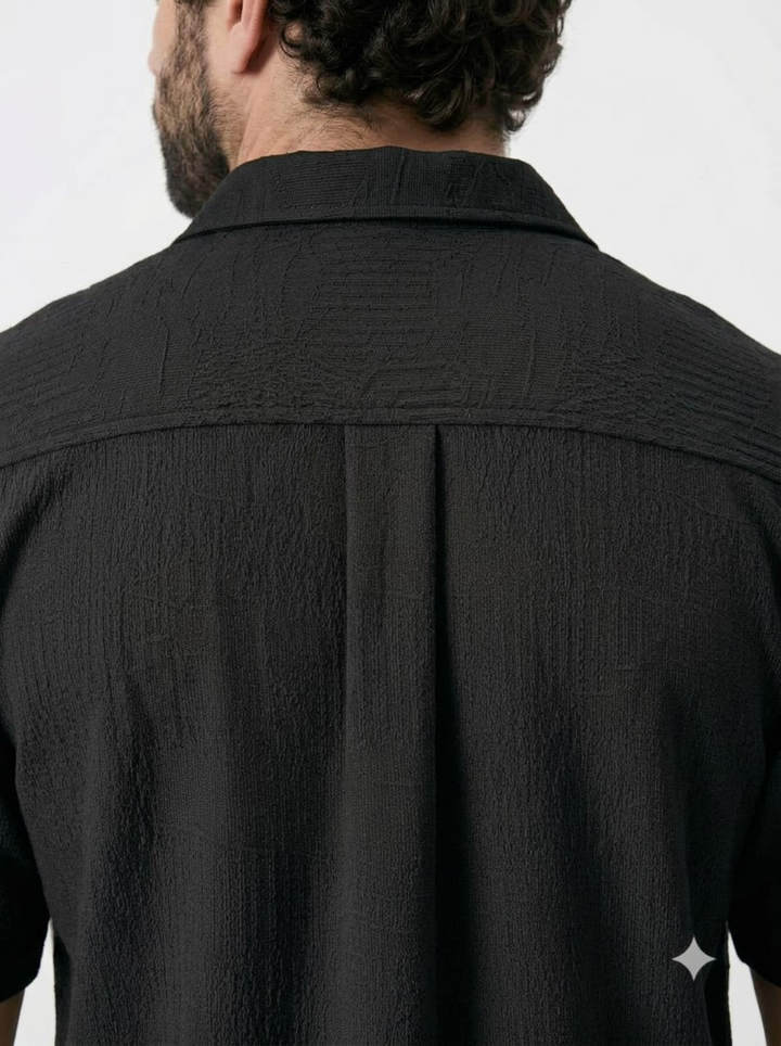 PLUS SIZE RESORT JACQURD SHIRT FOR MEN | XL-7XL