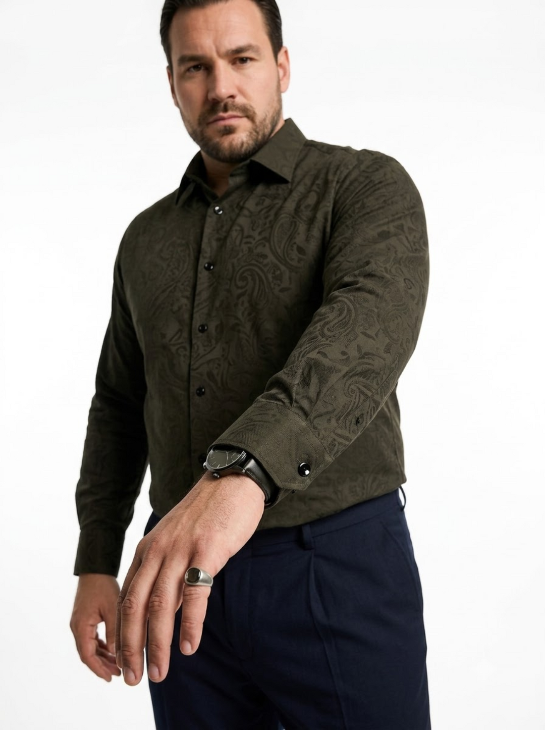 PLUS SIZE JACQURD SHIRT FOR MEN | XL-7XL