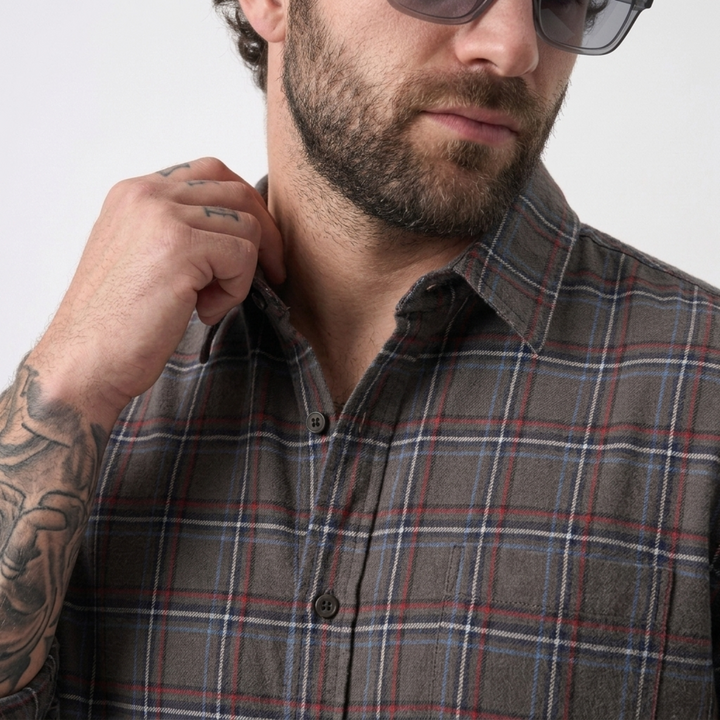 PLUS SIZE MEN’S CHECK SHIRT | XL-7XL