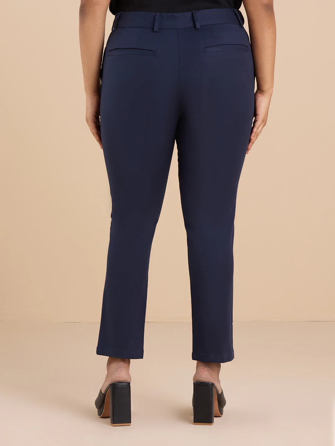 Knitted Nylon Stretch Trouser | XL-7XL