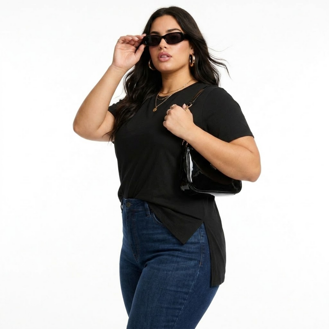 PLUS SIZE WOMEN’S SOLID TSHIRT | XL-7XL