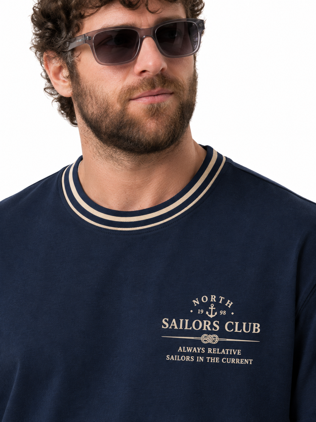 BIG HELLO - THE PLUS LIFE-Men Nautical T-Shirts