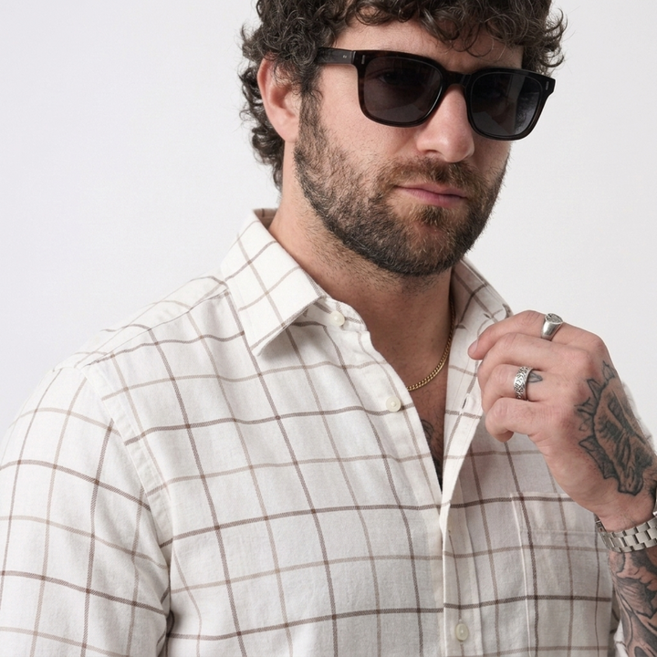 PLUS SIZE MEN’S CHECK SHIRT | XL-7XL