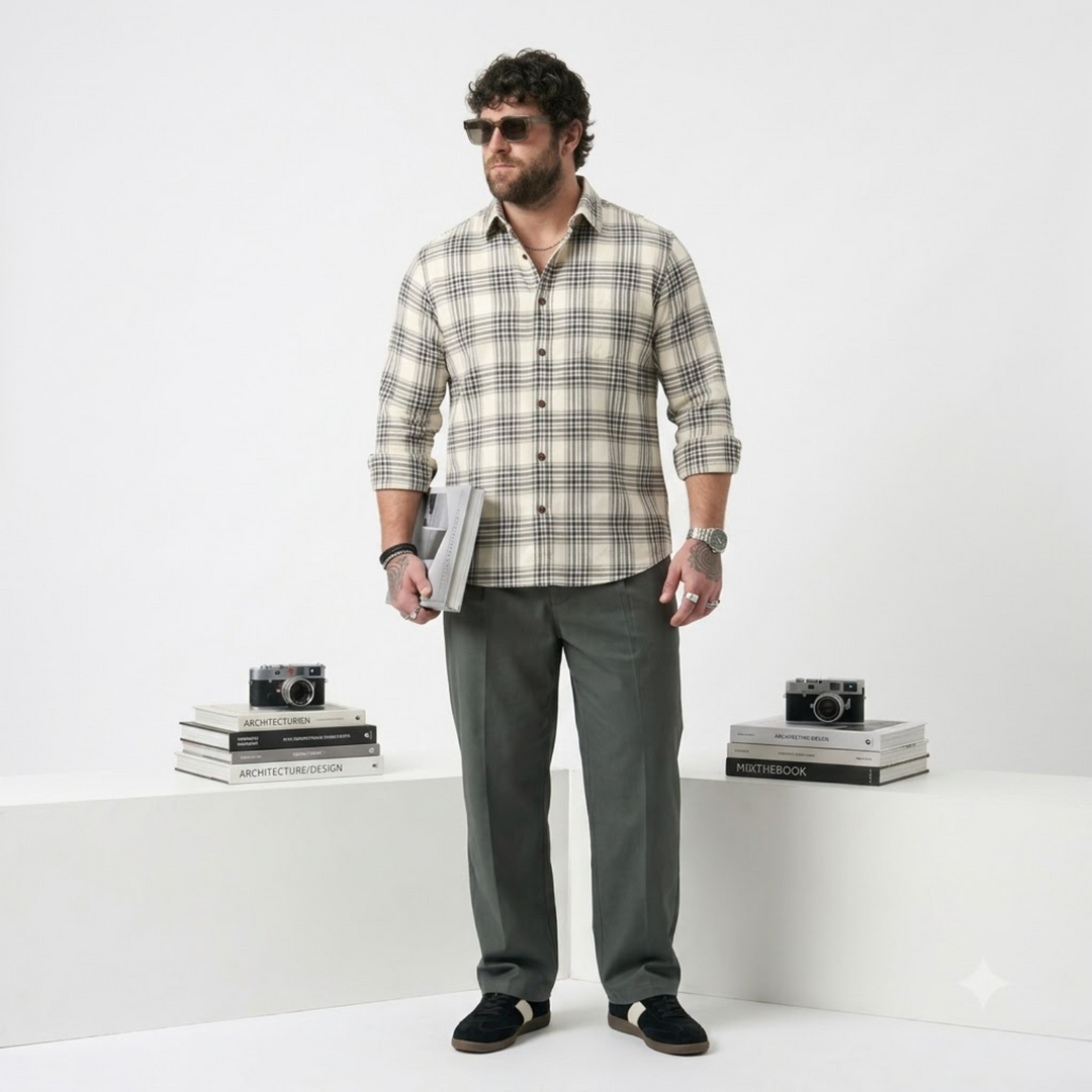 PLUS SIZE CHECK SHIRT FOR MEN | XL-7XL