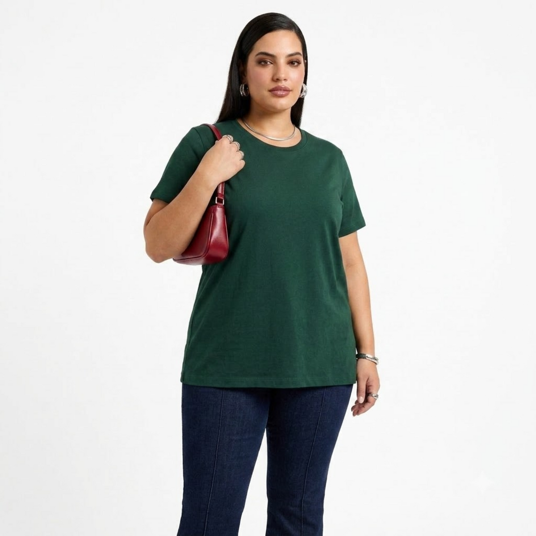 PLUS SIZE WOMEN’S SOLID TSHIRT | XL-7XL
