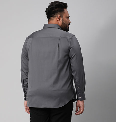 Move In Style Solid Satin Shirt