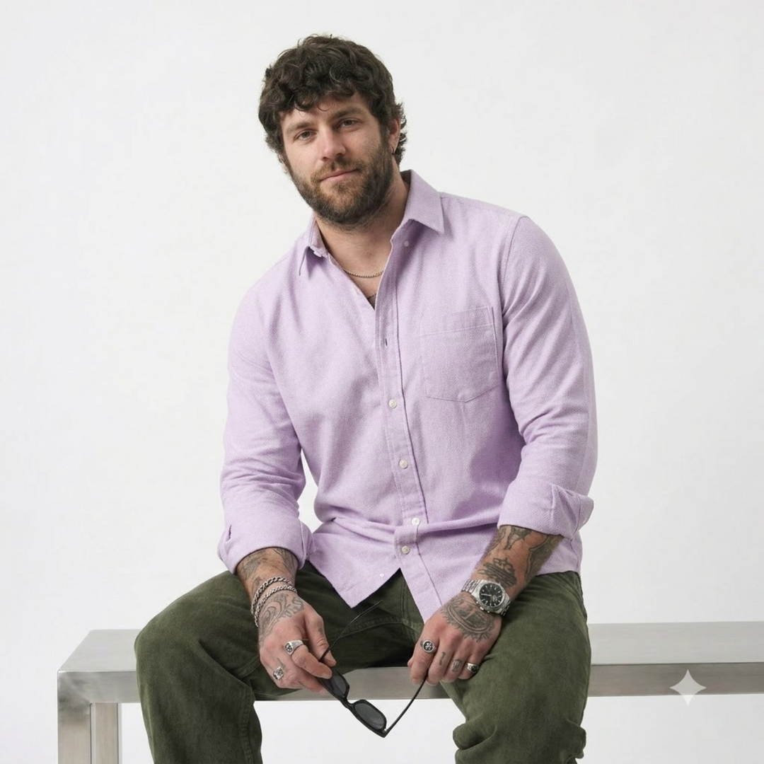 PLUS SIZE SOLID SHIRTS FOR MEN | XL-7XL