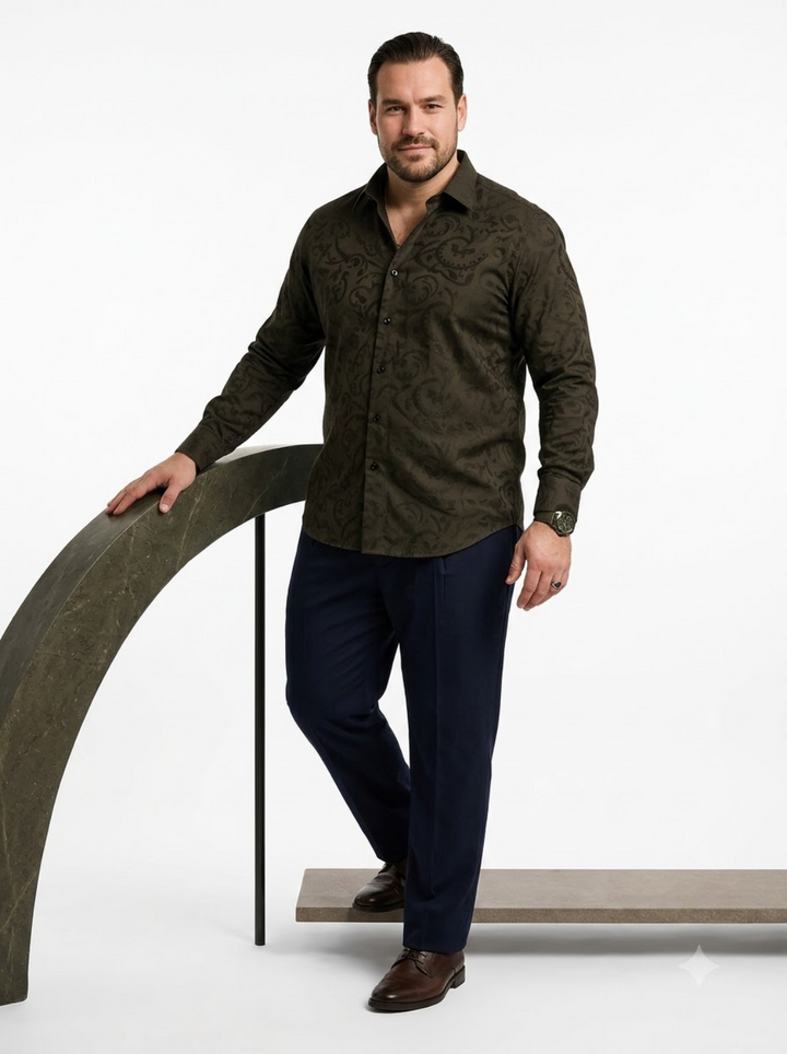 PLUS SIZE JACQURD SHIRT FOR MEN | XL-7XL