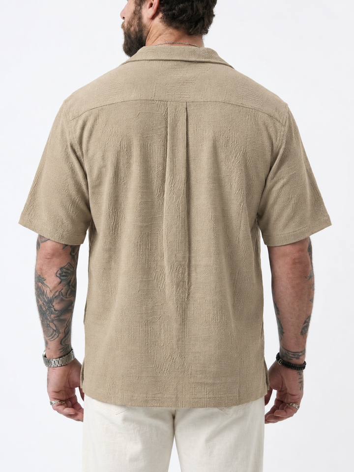 PLUS SIZE RESORT JACQURD SHIRT FOR MEN | XL-7XL