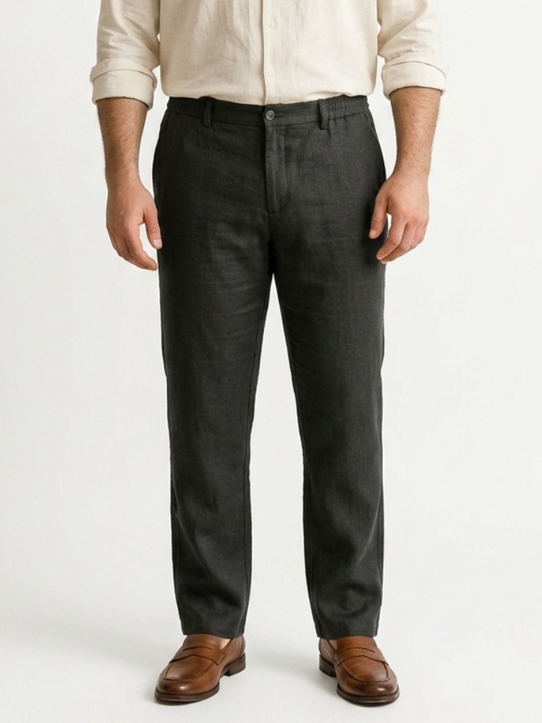 PLUS SIZE MEN LINEN PULL ON PANT | XL-7XL
