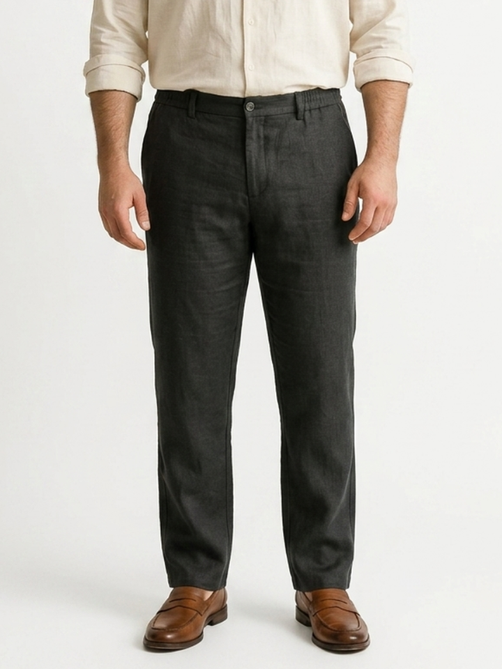 PLUS SIZE MEN LINEN PULL ON PANT | XL-7XL