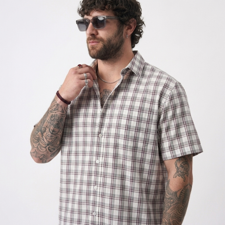 PLUS SIZE MEN’S CHECK SHIRT | XL-7XL