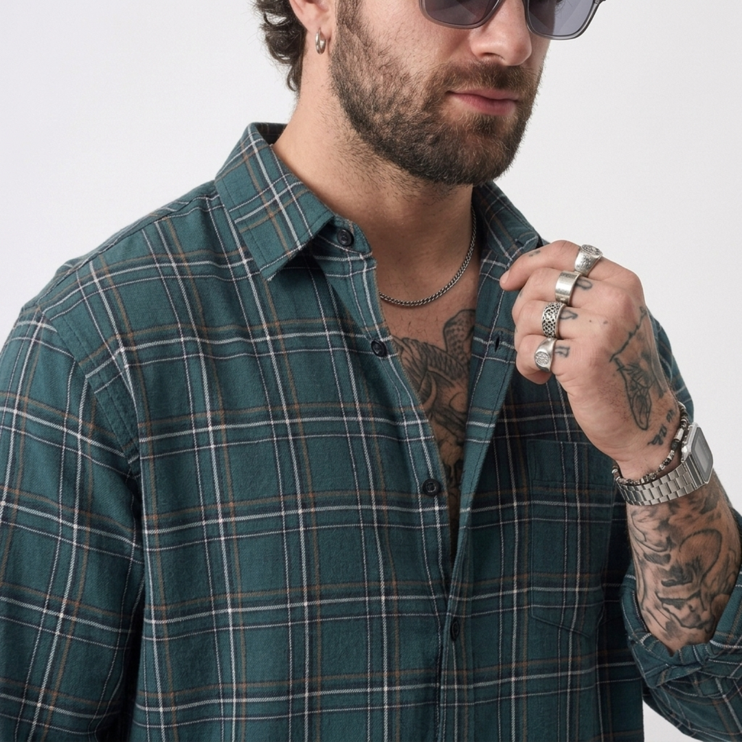 PLUS SIZE MEN’S CHECK SHIRT | XL-7XL