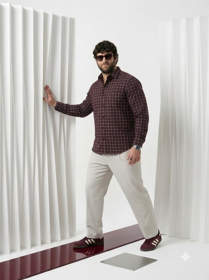 PLUS SIZE CHECK SHIRT FOR MEN | XL-7XL