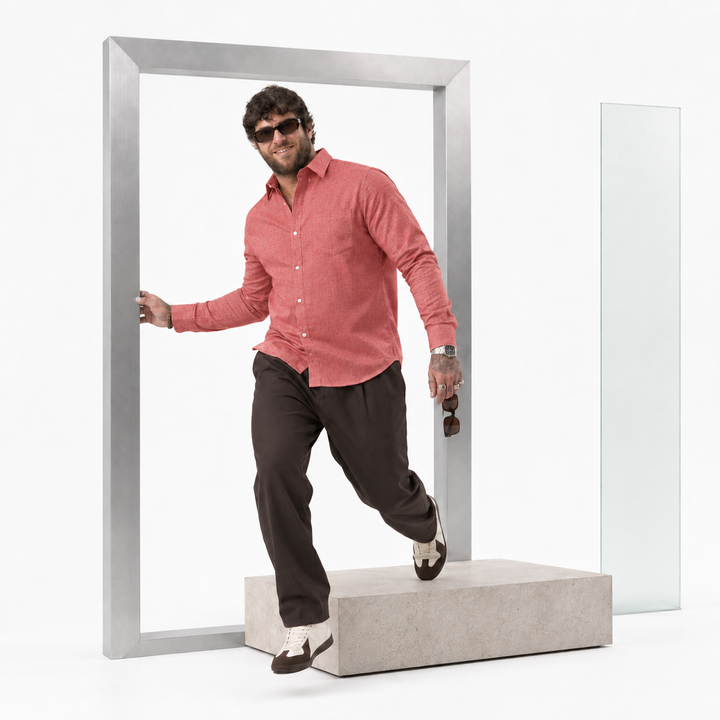 PLUS SIZE SOLID SHIRT FOR MEN | XL-7XL