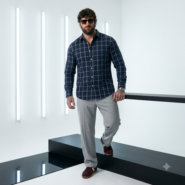 PLUS SIZE CHECK SHIRT FOR MEN | XL-7XL
