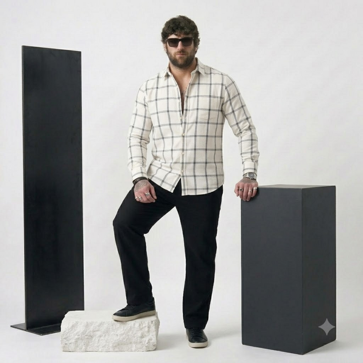 PLUS SIZE CHECK SHIRT FOR MEN | XL-7XL