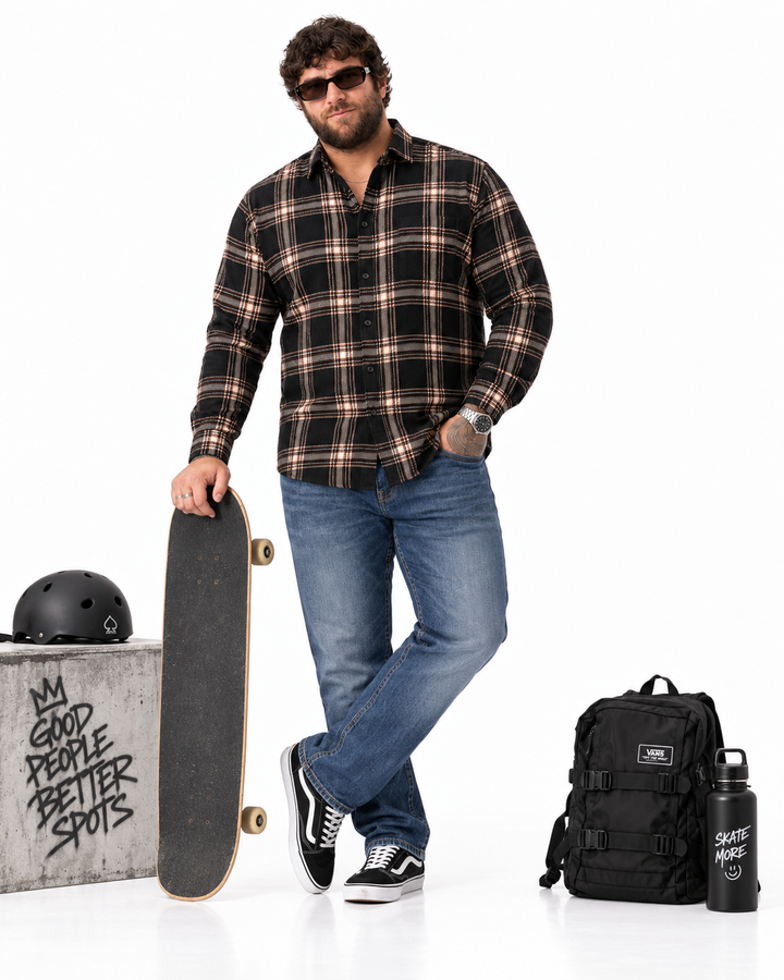 PLUS SIZE CHECK SHIRT FOR MEN | XL-7XL