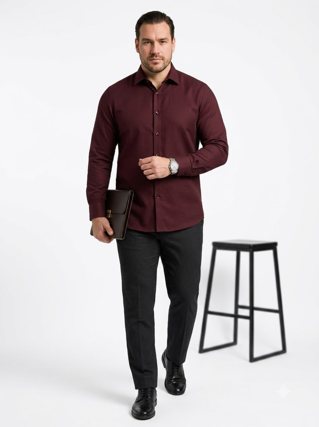 PLUS SIZE SOLID SHIRT FOR MEN | XL-7XL