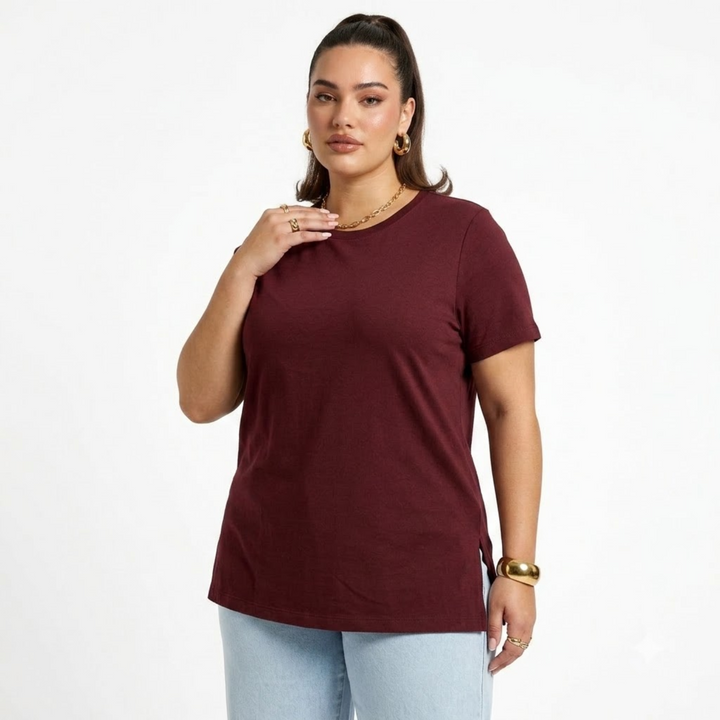 PLUS SIZE WOMEN’S SOLID TSHIRT | XL-7XL
