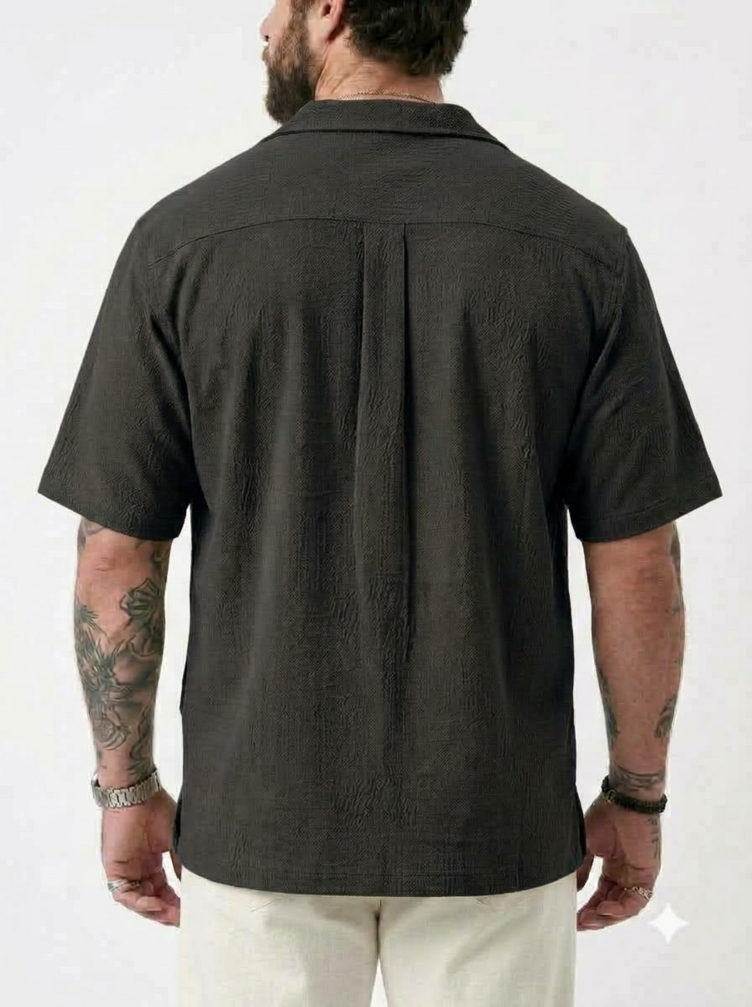 PLUS SIZE RESORT JACQURD SHIRT FOR MEN | XL-7XL