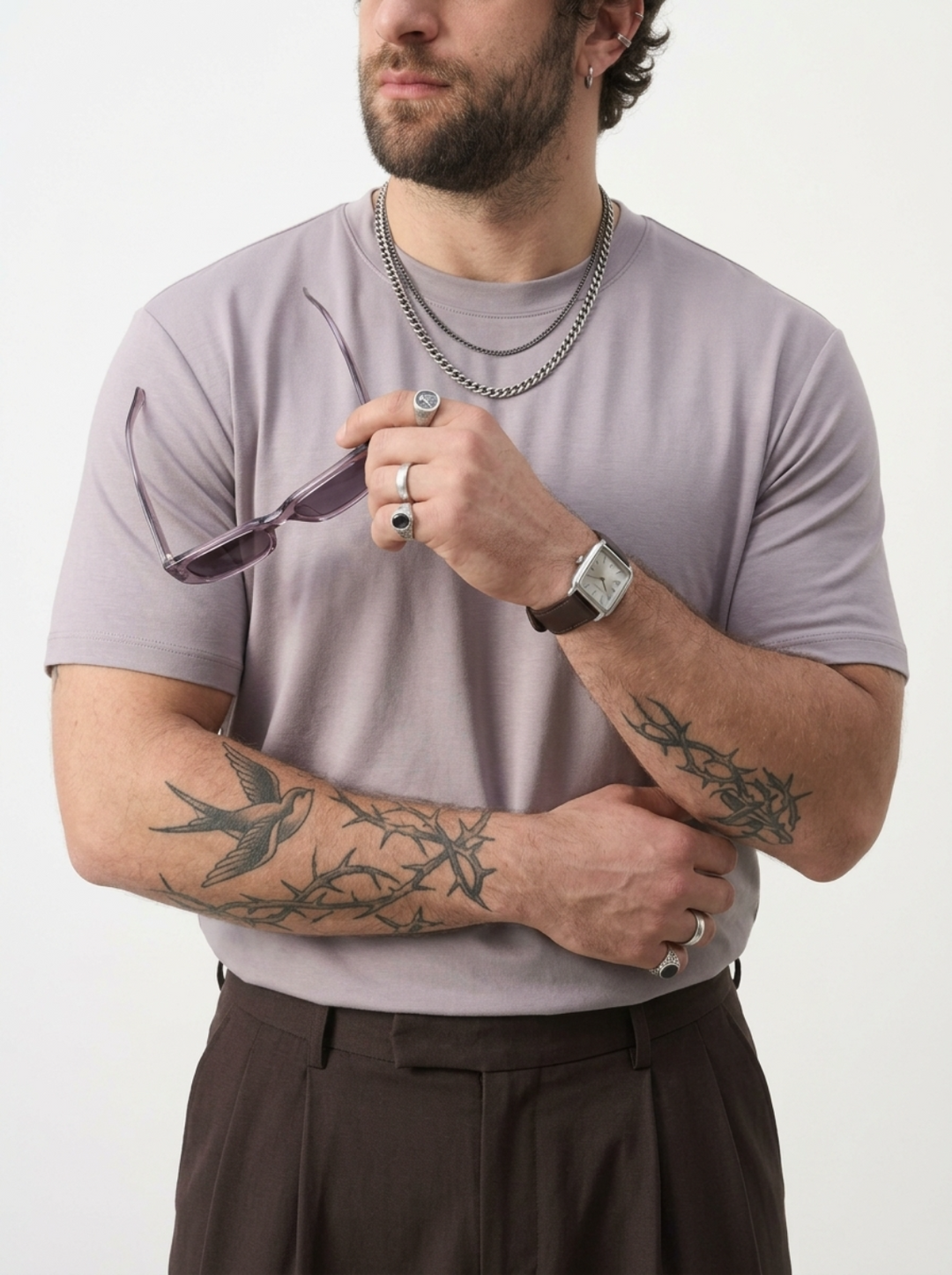 PLUS SIZE BAMBOO COTTON LYCRA T-SHIRT FOR MEN | XL-7XL