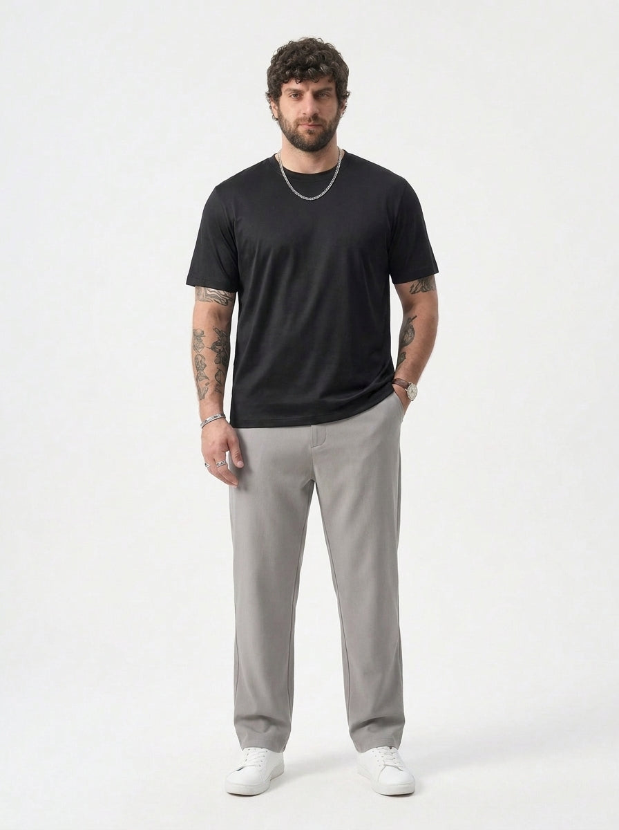 PLUS SIZE MERCERIZED COTTON T-SHIRT FOR MEN | XL-7XL