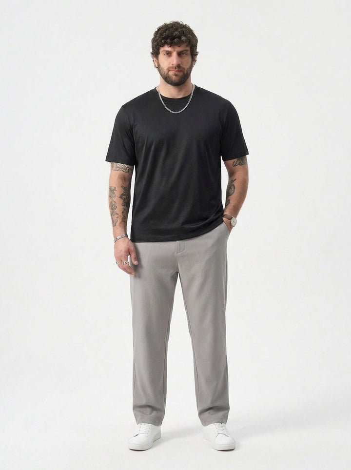 PLUS SIZE MERCERIZED COTTON T-SHIRT FOR MEN | XL-7XL