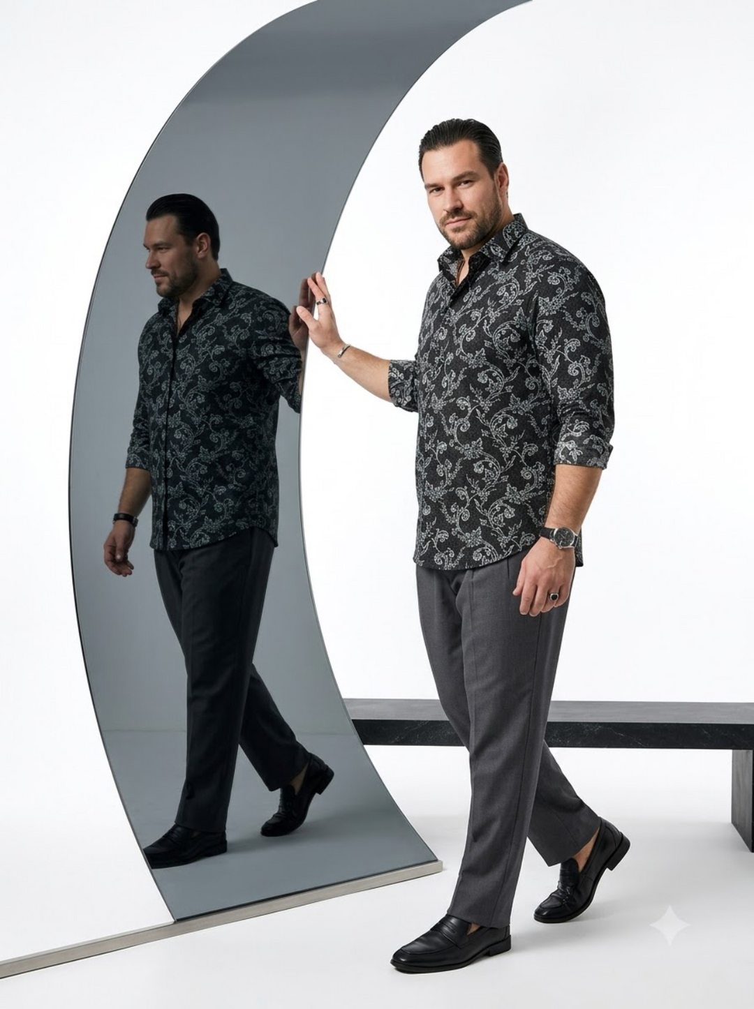 PLUS SIZE PRINTED SHIRT FOR MEN | XL-7XL
