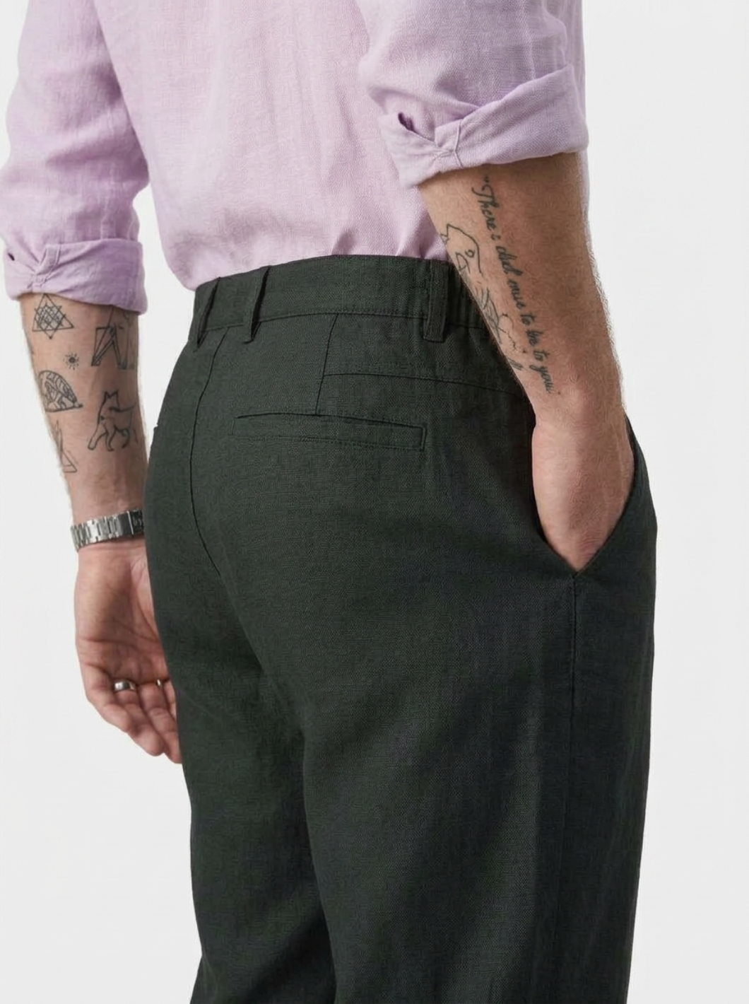 PLUS SIZE MEN’S LINEN PULLON PANT | XL-7XL