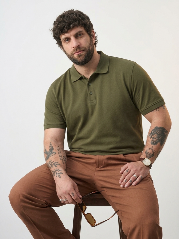 PLUS SIZE MEN SMART POLO | XL-7XL