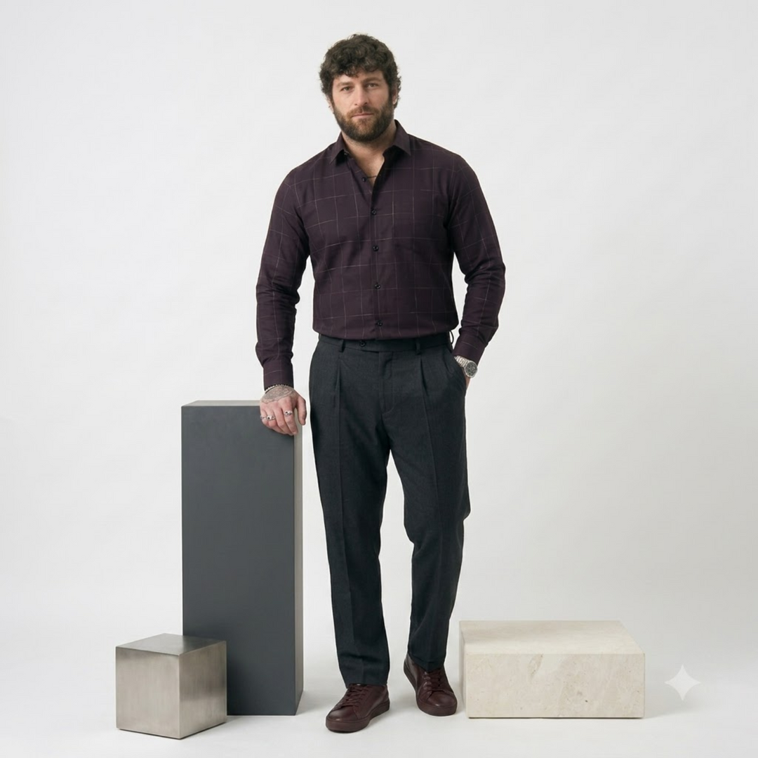 PLUS SIZE CHECK SHIRT FOR MEN | XL-7XL