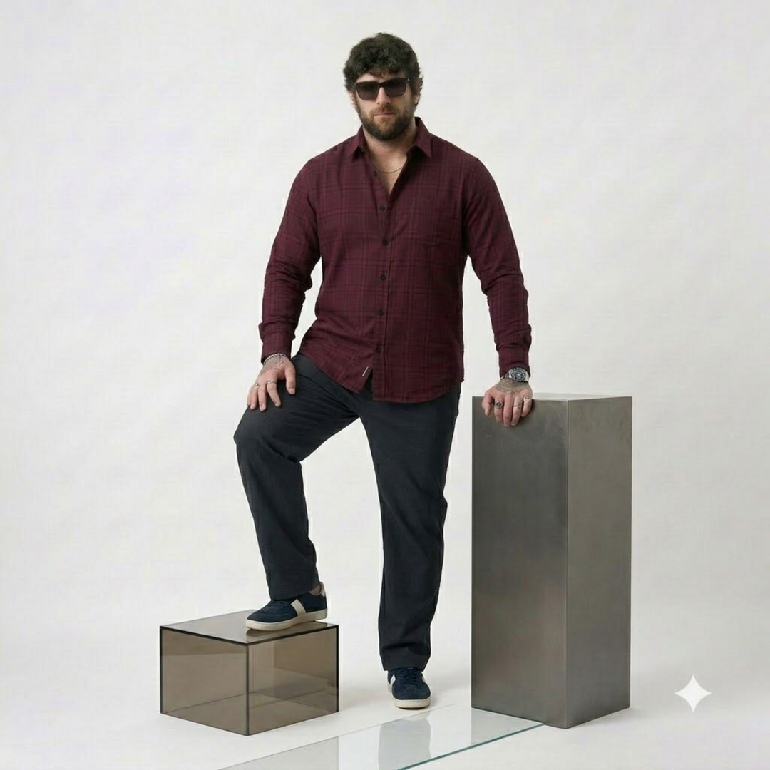 PLUS SIZE CHECK SHIRT FOR MEN | XL-7XL