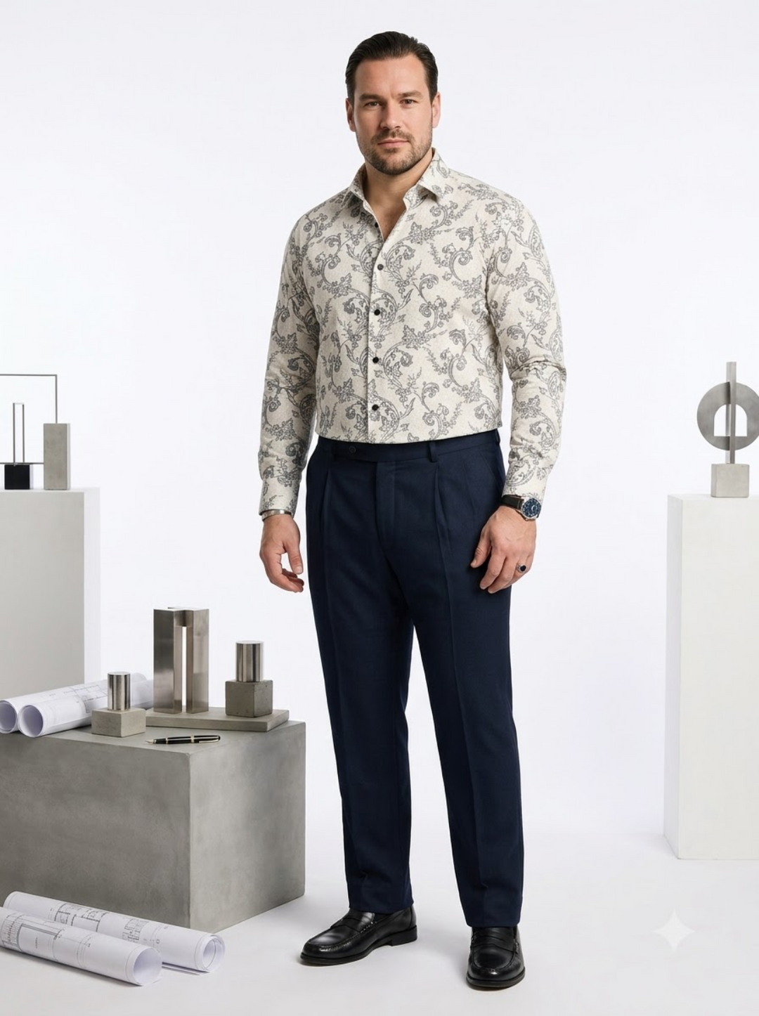 PLUS SIZE PRINTED SHIRT FOR MEN | XL-7XL